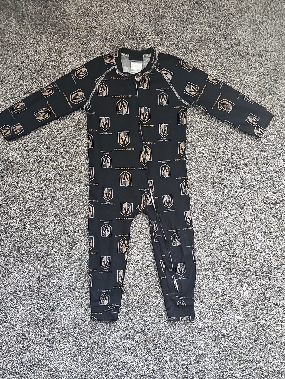 Golden Knights Logo One-Piece Footless Pajamas
